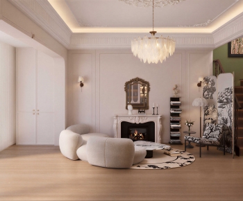 French Style A Living Room-ID:623904941