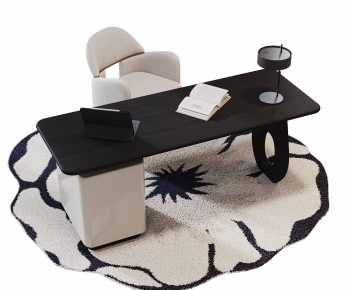 Modern Office Desk And Chair-ID:118237978