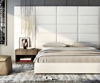 Modern Double Bed-ID:220865965