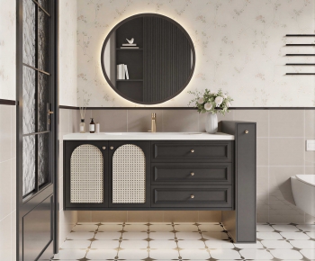 French Style Bathroom Cabinet-ID:692048073