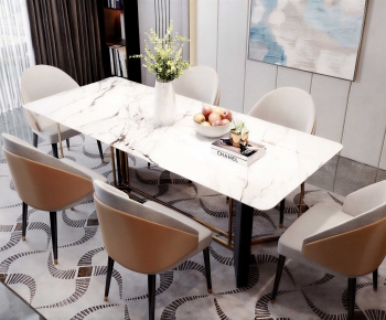 Modern Dining Table And Chairs-ID:440887931
