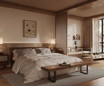 Japanese Style Bedroom-ID:350155129