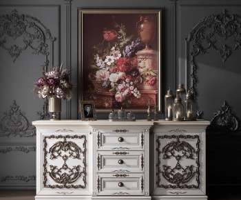 Simple European Style Entrance Cabinet-ID:645339972