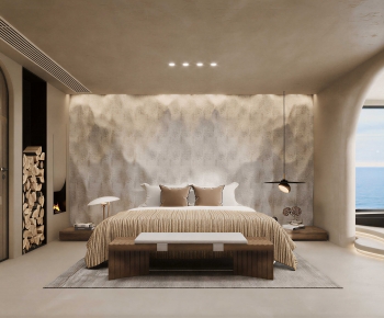 Wabi-sabi Style Bedroom-ID:386810382