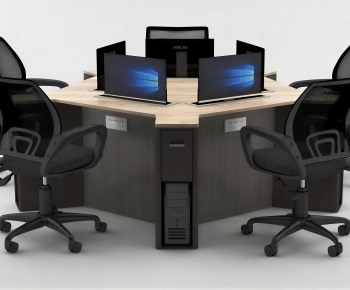 Modern Office Desk And Chair-ID:401417971