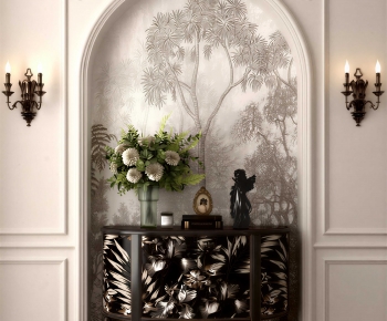 American Style Entrance Cabinet-ID:858114002