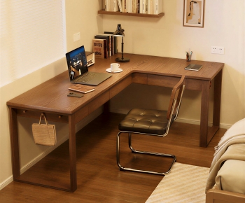 Modern Computer Desk And Chair-ID:106909991
