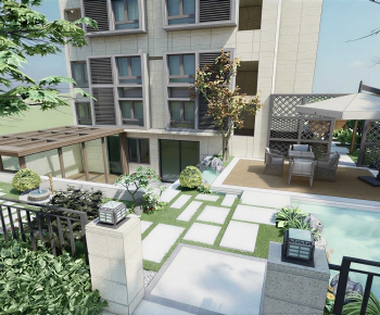 Modern Courtyard/landscape-ID:278914939