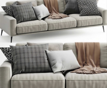 Modern Three-seat Sofa-ID:347781237