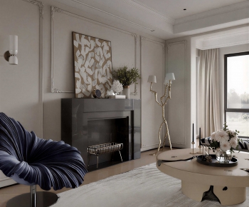 Modern A Living Room-ID:784790048