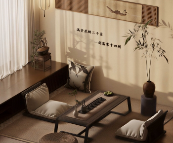 New Chinese Style Tea Tables And Chairs-ID:499389271