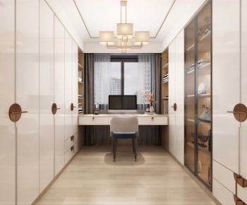 Modern Clothes Storage Area-ID:392891881