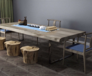 New Chinese Style Tea Tables And Chairs-ID:580377108