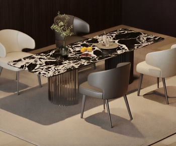 Modern Dining Table And Chairs-ID:550252914