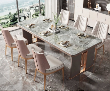 Modern Dining Table And Chairs-ID:932774071