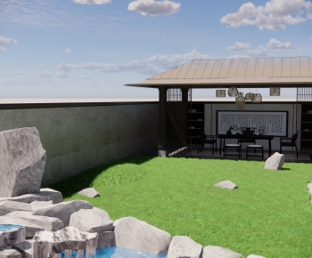 New Chinese Style Courtyard/landscape-ID:942373046
