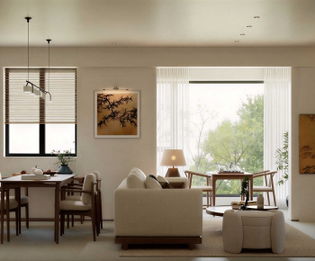 New Chinese Style A Living Room-ID:292866956