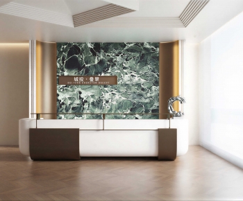 Modern Office Reception Desk-ID:662152059