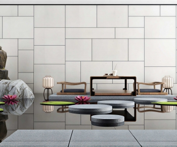 New Chinese Style Tea House-ID:595887901