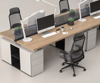 Modern Office Desk And Chair-ID:528549911