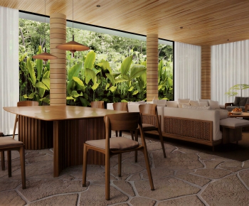 Wabi-sabi Style A Living Room-ID:532032971