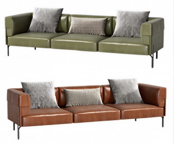 Modern Three-seat Sofa-ID:698955068