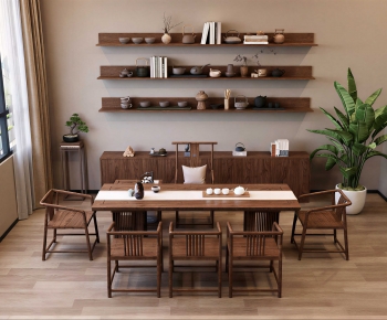 New Chinese Style Tea Tables And Chairs-ID:996054896