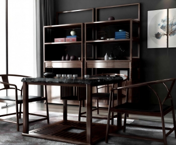 New Chinese Style Tea Tables And Chairs-ID:214890008