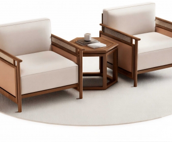 New Chinese Style Single Sofa-ID:598398928