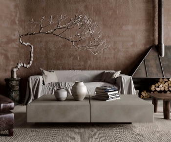 Wabi-sabi Style A Living Room-ID:211657052
