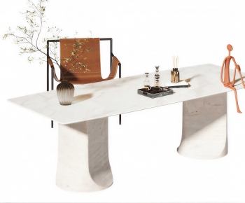 Modern Computer Desk And Chair-ID:715342043