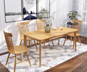 Modern Dining Table And Chairs-ID:396236909