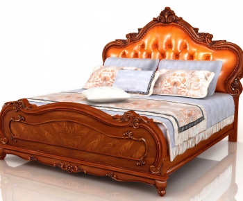 European Style Double Bed-ID:666740895