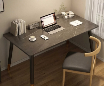 Modern Computer Desk And Chair-ID:713470944