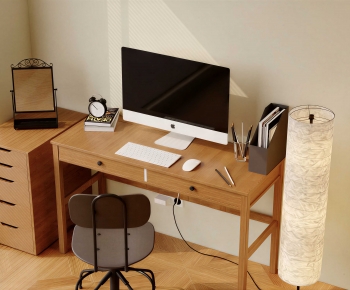 Modern Computer Desk And Chair-ID:287364965
