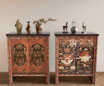 New Chinese Style Side Cabinet-ID:157584911