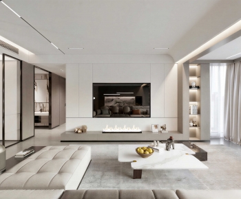 Modern A Living Room-ID:672630071