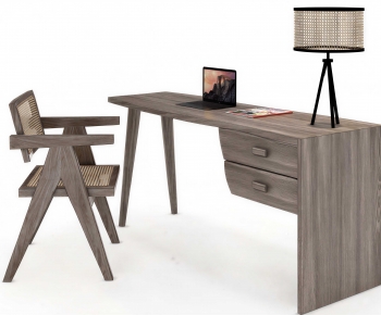 Modern Computer Desk And Chair-ID:154484994