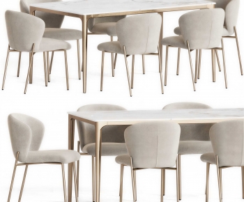 Modern Dining Table And Chairs-ID:646136057
