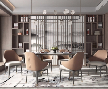 New Chinese Style Dining Room-ID:853147037