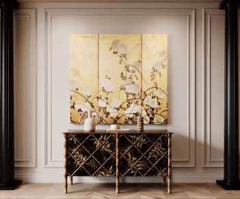 French Style Entrance Cabinet-ID:146369934