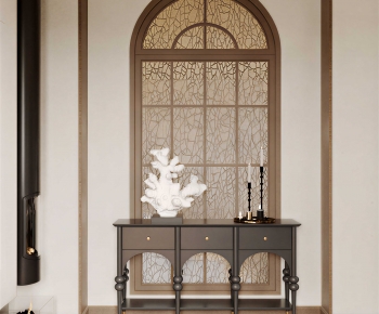 French Style Entrance Cabinet-ID:989116913