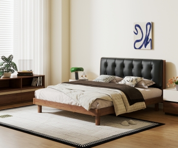 Modern Double Bed-ID:553818948