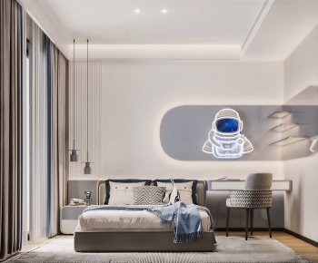 Modern Boy's Room And Son's Room-ID:461548097