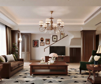American Style A Living Room-ID:621511941