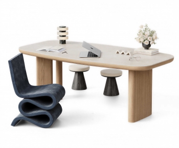 Modern Office Desk And Chair-ID:182964098