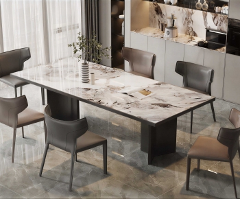 Modern Dining Table And Chairs-ID:734909063