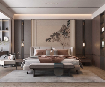 New Chinese Style Bedroom-ID:519539127