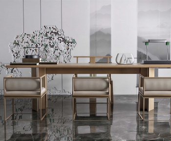 New Chinese Style Dining Table And Chairs-ID:718900927