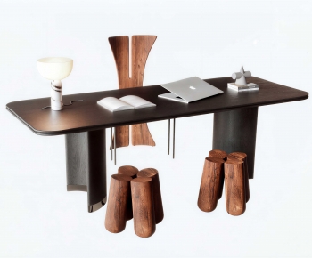 Modern Computer Desk And Chair-ID:161412956